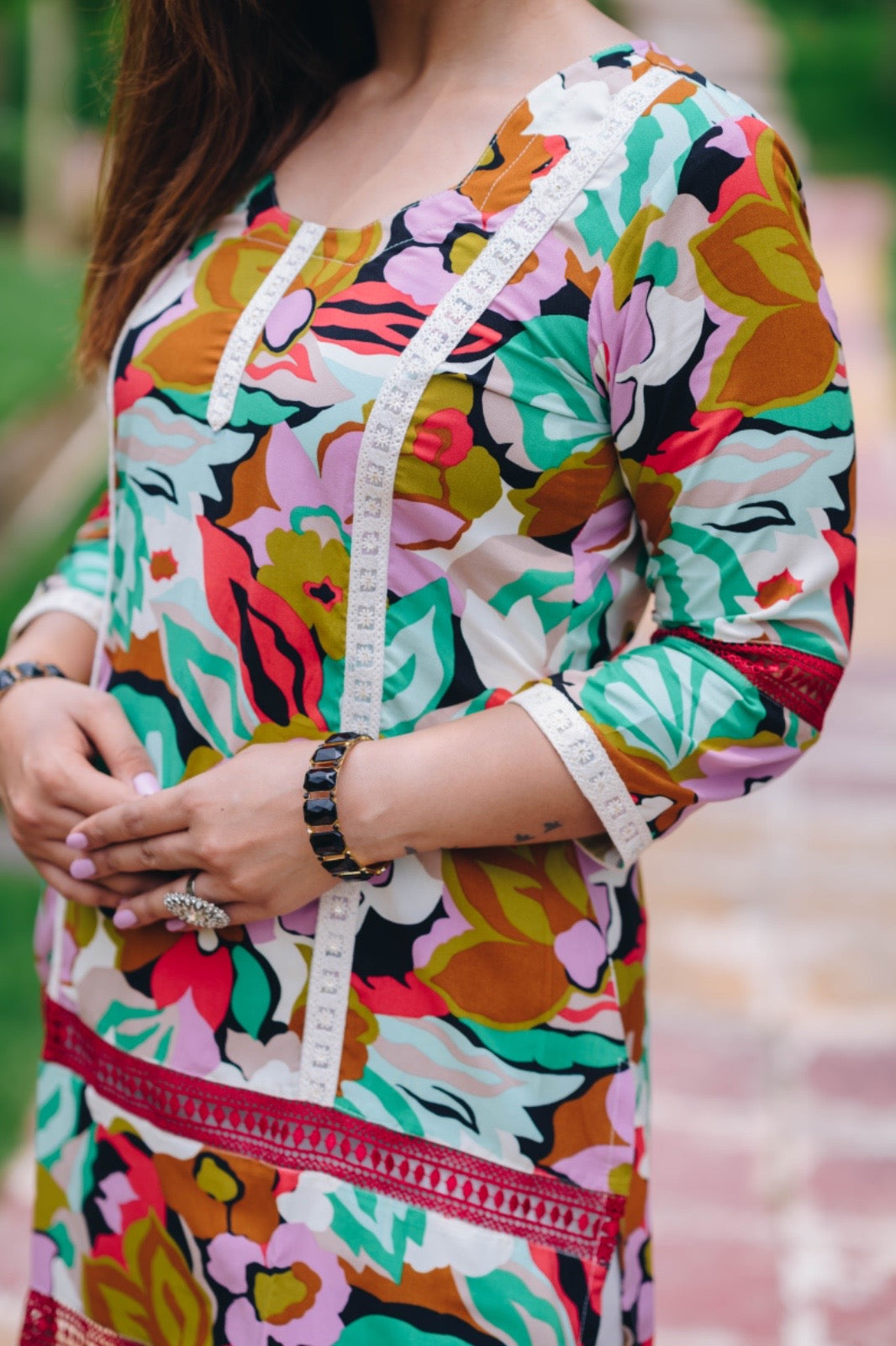 Abstract Pakistani Kurta