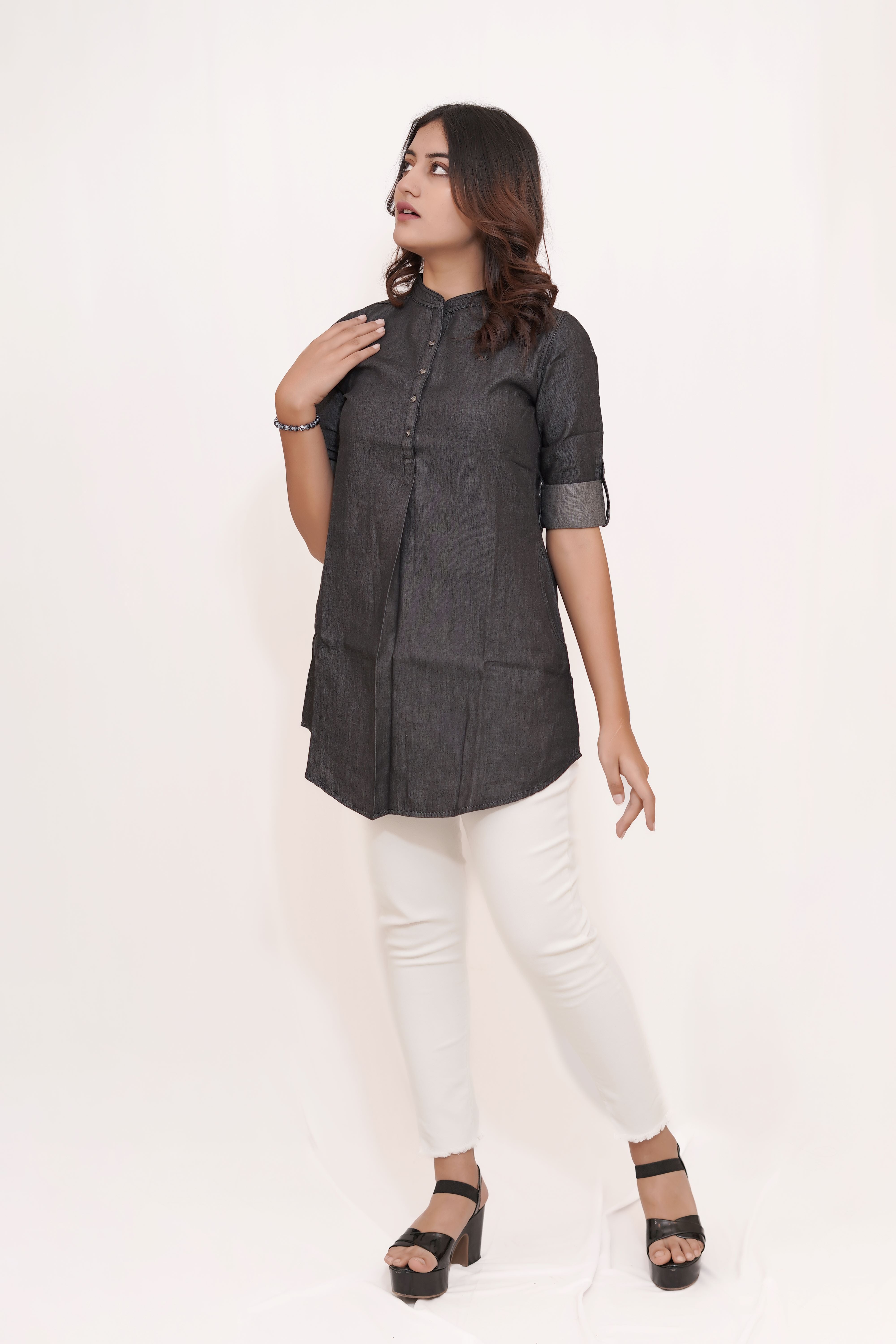 Charcoal Denim Kurta